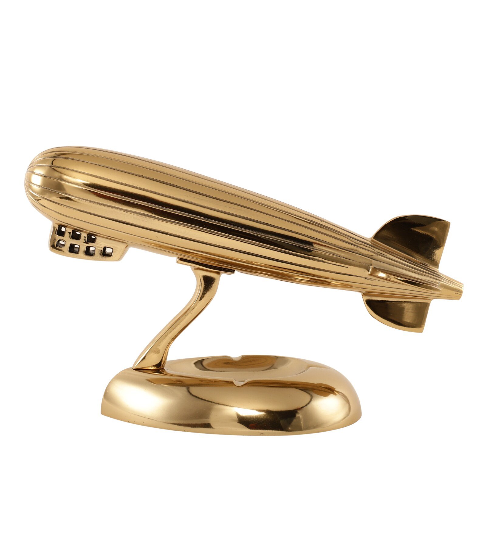 Zeppelin Metal Gold Decorative Figurine